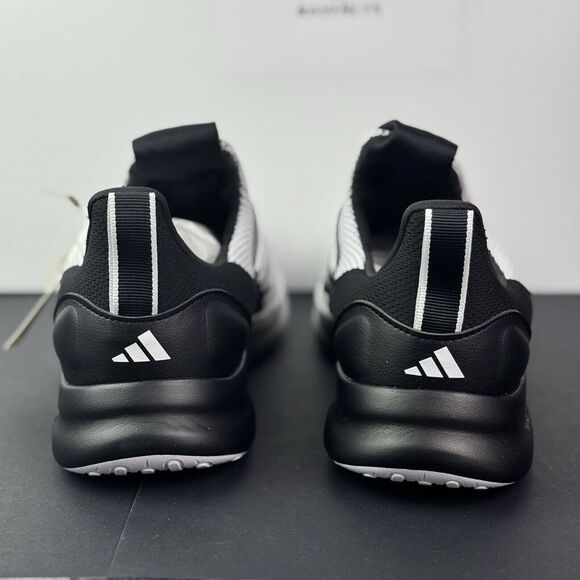 Size 9.5 Wide Mens Adidas Lite Racer Adapt 7.0 Black White Shoes IE6336 NEW - Picture 7 of 16